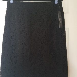 Black lace skirt